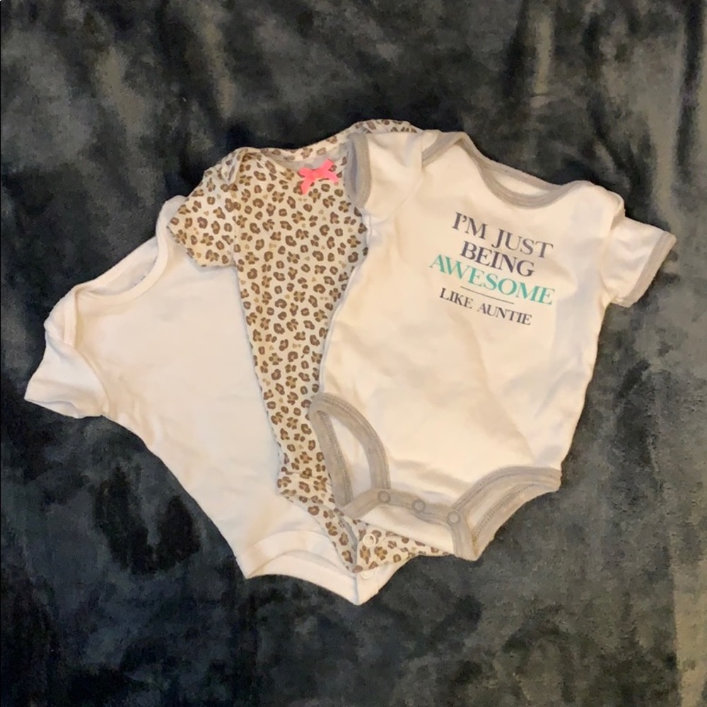 THREE Piece Onesie Set